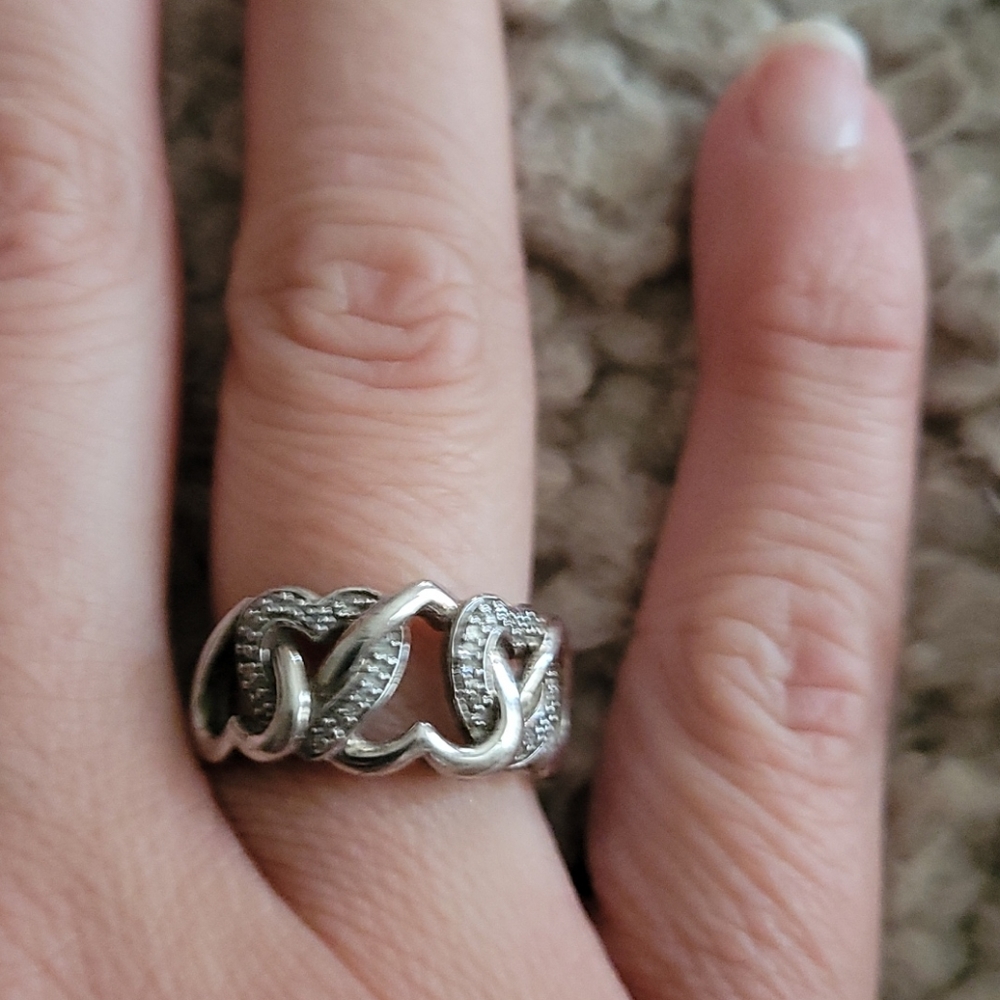 Diamond Accent Sterling silver ring
